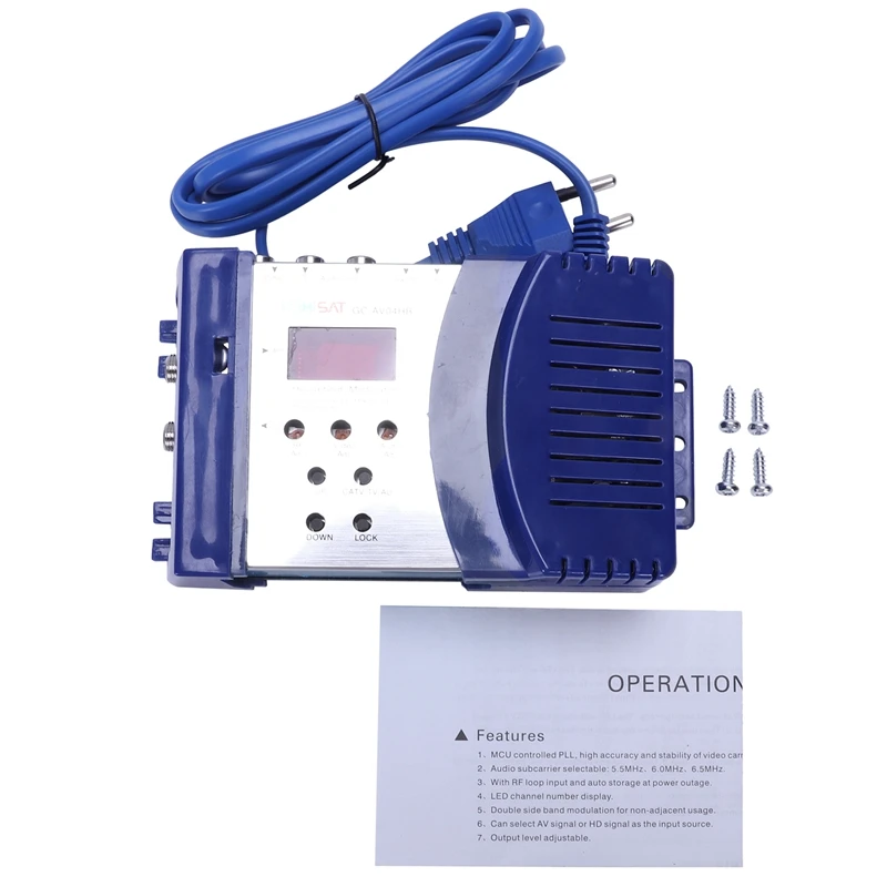 HDMI модулятор AV в РЧ конвертер VHF UHF PAL с CA ТВ Аудио режим подносителя для отеля ТВ системы ЕС разъем