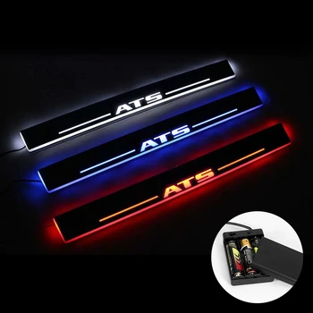 

AOGENIU 2PCS LED Door Sill For CADILLAC ATS Coupe 2013-2020 Door Scuff Plate Acrylic Car Welcome Light Accessories