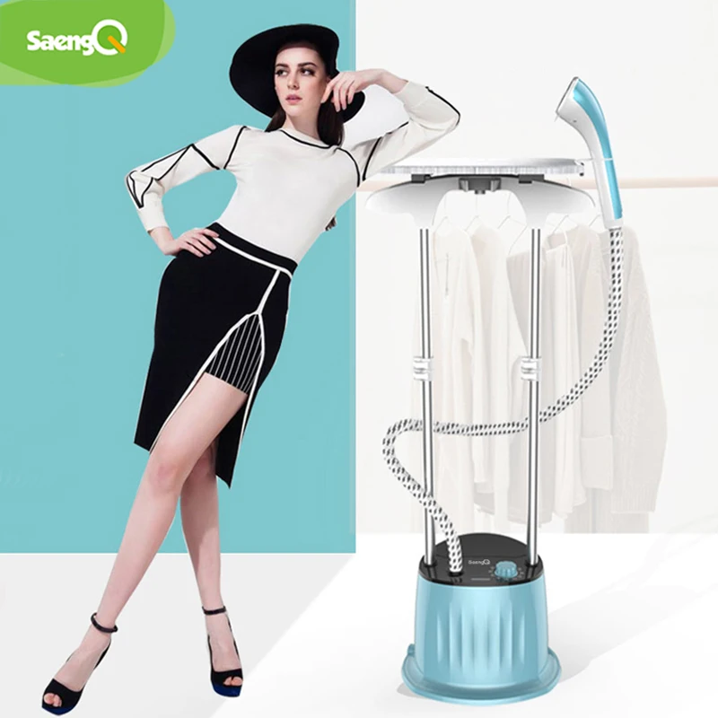 

saengQ New 1800W Household Garment Steamer Handheld Ironing Machine Adjustable Vertical Flat Steam Iron Clothes Steamer