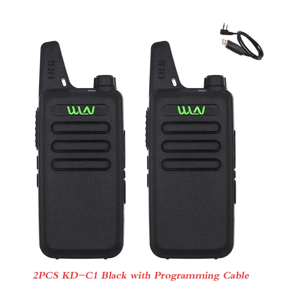 2 шт. WLN KD C1 рация UHF 400 470 МГц 5 Вт Мощность 16 канальный мини Ручной приемопередатчик
