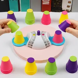 Aumente a concentração de brinquedos, jogos de mesa de interação lógica, treinamento educacional, conjunto de copos de quebra cabeças de brinquedo para crianças