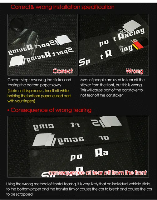 BMW M Performance Sticker Installation Instructions Guide 