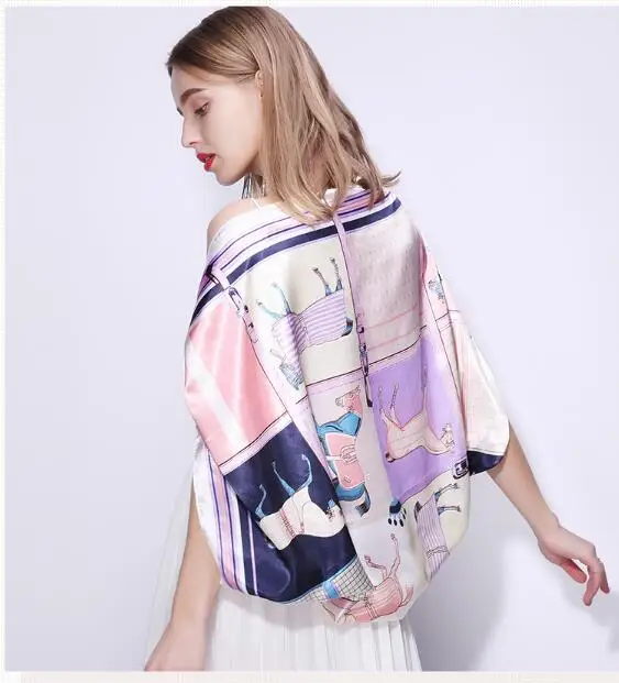 

cpf 1-20 Square silk s 90x90cm silk large square square spring and autumn thin section wild small scarf female