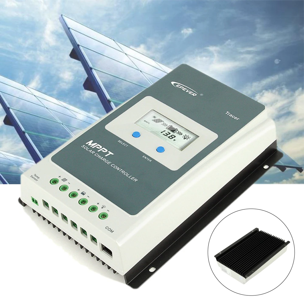 US $95.04 MPPT Solar Charger Controller Tracer 3210AN 30A Solar MPPT Charger Controller Regulator 12V 24V Lead Acid Lithiumion Battery