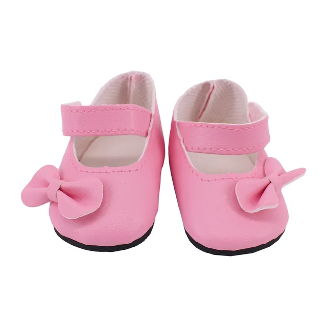 Doll Shoes Clothes Handmade Boots 7Cm Shoes For 18 Inch American&43Cm Baby New Born Doll Accessories For Generation Girl`Toy DIY NQ512