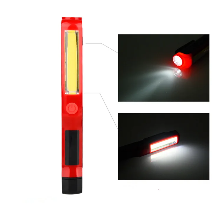 Новый стиль с магнитом 3WCOB ручка свет наружного обслуживания ручной работы огни пластиковый фонарик не с красным светом