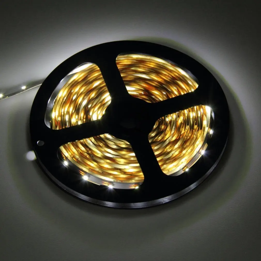

Multi-use Light Strip Cuttable Decoration Light 5M 16ft 3528 SMD Non-Waterproof 300 LEDs Flexible Light LED Sticky Strip DC12V