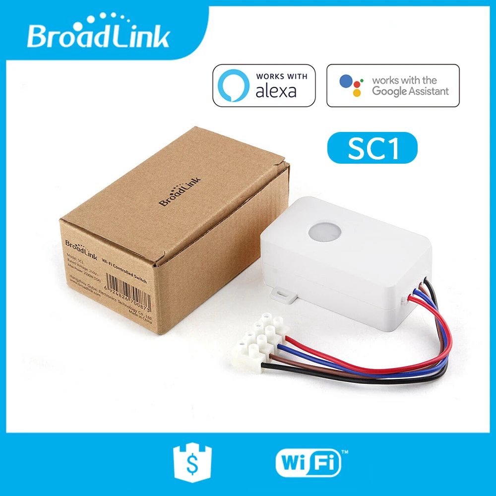 

Broadlink SC1 2020 Smarthome Wireless WiFi Remote Control Power Switch Smart Home Automation Modules Controller via Mobilephone