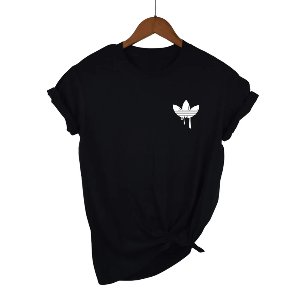 

High Quality Large size XS-2XL Graphic printing T Shirt Women Cotton Elastic Basic T-shirts Female Casual Tops Short Sleeve tee