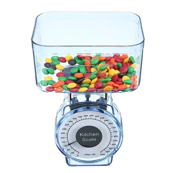 

1kg Candy Color Kitchen Food Baking Scale Mini Plastic Mechanical Scale For Home Made Cookie Cake Cooking