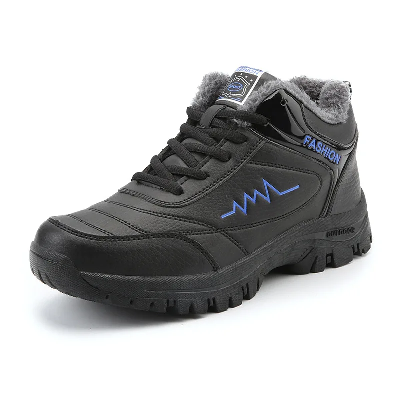 Stivali Invernali Da Uomo Stivali Da Neve Da Uomo Inverno Caldo In Pelle Impermeabile Sneakers Da Uomo Stivali Da Trekking Traspiranti All'Aperto Scar