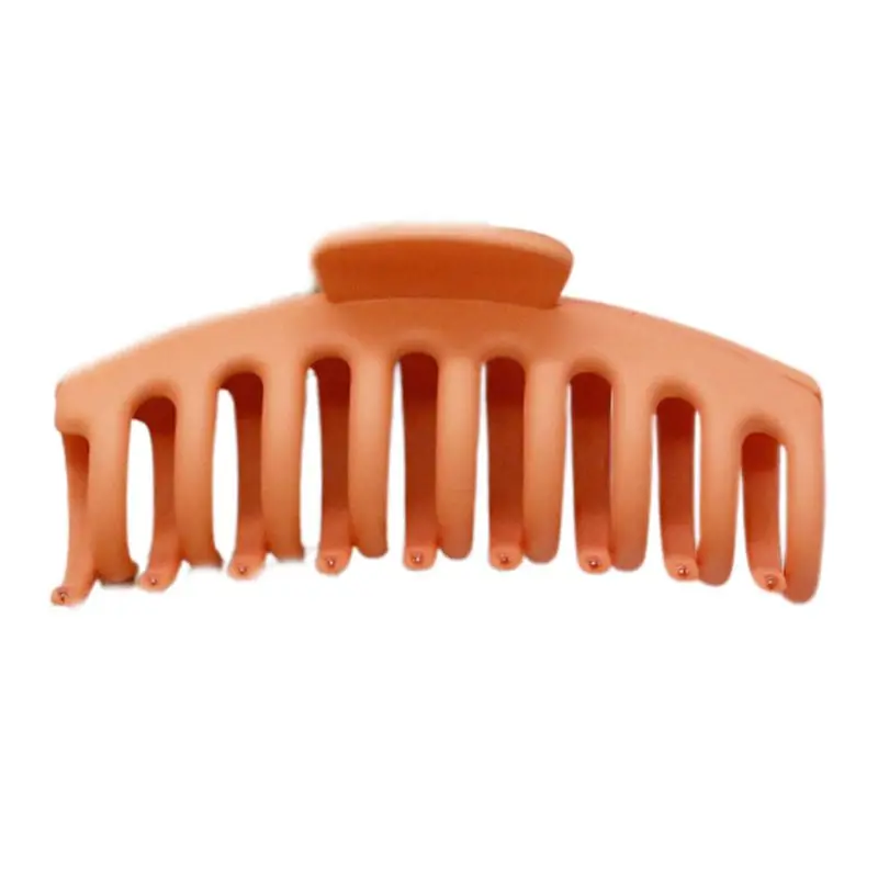 Women Candy Color Large Hair Claw Matte Frosted Banana Clip Ponytail Clamp Non Slip Teeth Makeup 1 Women Candy Color Large Hair Claw Matte Frosted Banana Clip Ponytail Clamp Non Slip Teeth Makeup 5