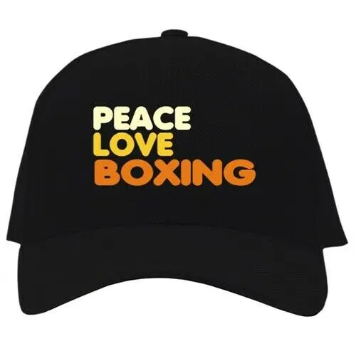 Бейсболка с принтом PEACE, LOVE AND Boxing