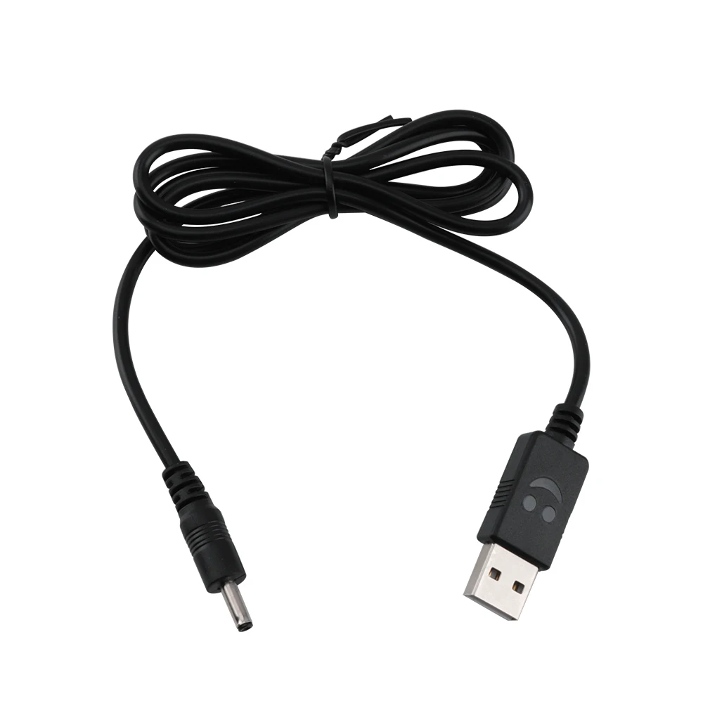 1 м 3 фута USB кабель выход 4,2 в вход 12 В 24 В 2,5 мм USB зарядное устройство Шнур фара фонарик зарядная Кабельная линия улыбка лицо