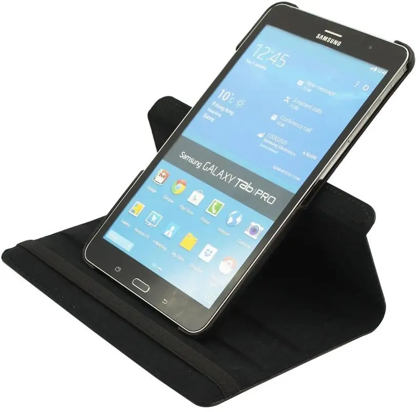 Вращающийся на 360 Градусов Кожаный чехол книжка с подставкой для Samsung Galaxy Tab Pro 8 4