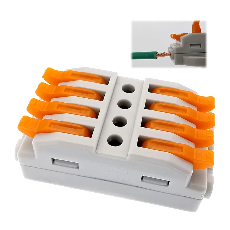 

Mini quick electrician two-way wire connector connector plug terminal 1 tow 1 connector 4-5 cable connections