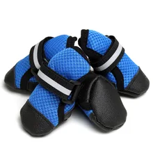 European and American hot new dog shoes breathable mesh comfortable walking shoes elastic luminous bandage pet products shoes
