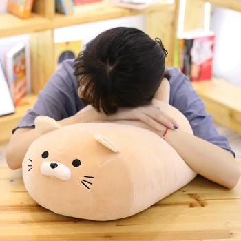 

40/50cm Cute Cartoon Cat Plush Toy Children Girls Soft Animal Cartoon Pillow Dolls Cushion Stuffed Lovely Kids Birthyday Gifts