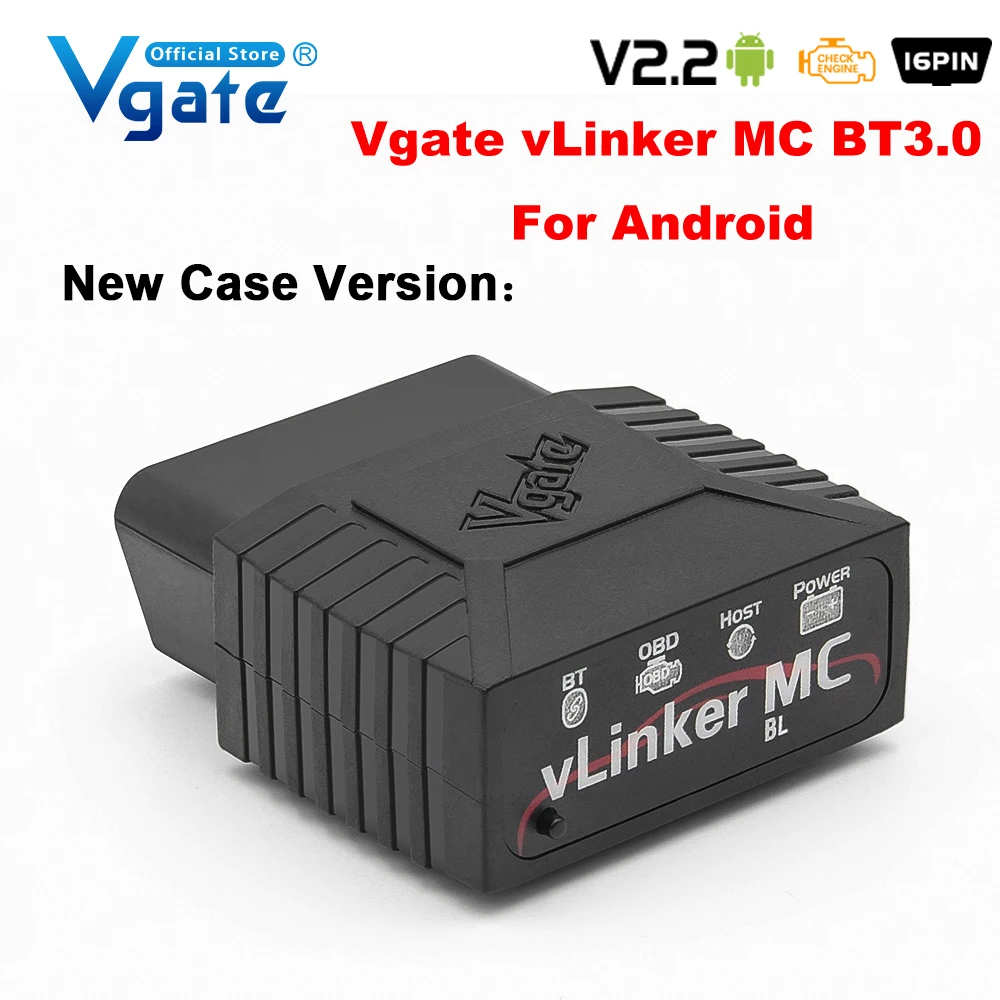 Vgate vLinker MC+ ELM327 V2.2 Bluetooth-Compatible 4.0 wifi Car Scanner OBD2 Auto Diagnostic Tool OBD 2 Scan PK ELM 327 V 1 5 auto inspection equipment Code Readers & Scanning Tools