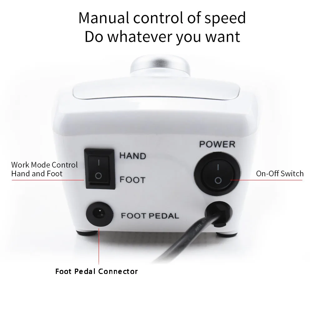 Billig Elektrische Nagel Dill 32W 35000RPM Maniküre Maschine Fräser Alles Für Maniküre Zubehör Nail art Bohrer Stift Werkzeug