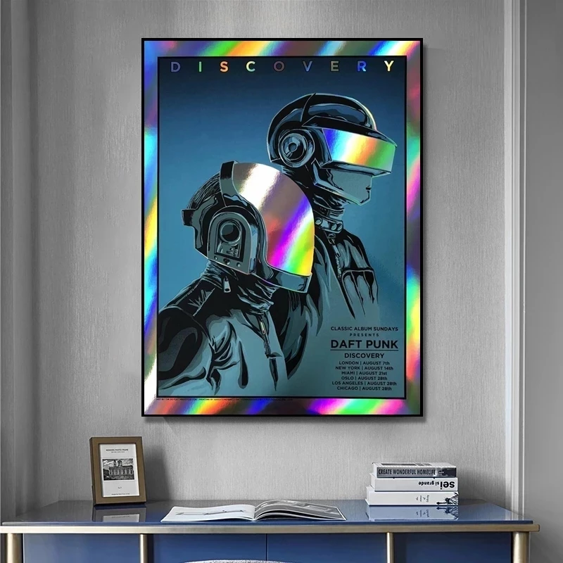 DAFT PUNK ダフト パンク　DISCOVERY　額装 特大 ポスター Daft Punk