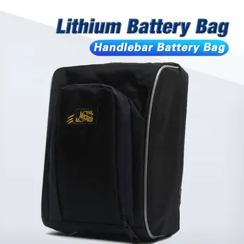 Borsa per batteria al litio per bicicletta elettrica, borsa per manubrio, borsa anteriore per bici pieghevole, Mountain Bike