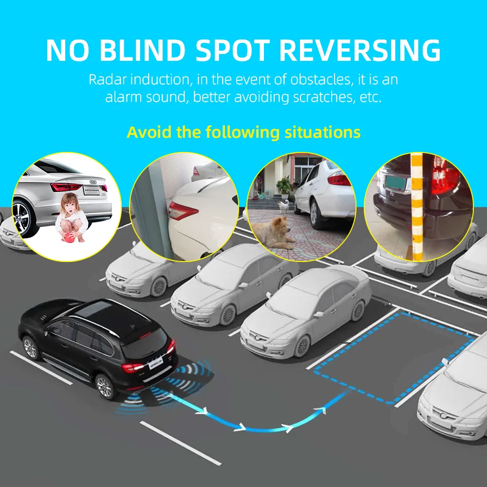 Auto Auto Parktronic LED Parkplatz Sensor Umkehr Parkplatz Radar-Monitor Detektor System Display Mit 4/6/8 sensoren Auto Auto Parktronic LED Parkplatz Sensor Umkehr Parkplatz Radar-Monitor Detektor System Display Mit 4/6/8 sensoren