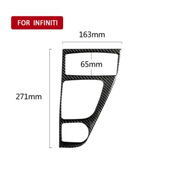 

Box Gear Shift trim Panel For Infiniti Q50 2014-2019 Interior 1pc Auto