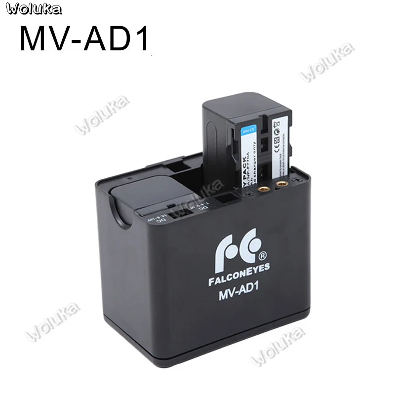 Falcon Eyes Держатель для батареи Чехол MV-AD1 + 2шт NP-F750A Аккумуляторы FALCONEYES DVR-240D DVR-300DVC