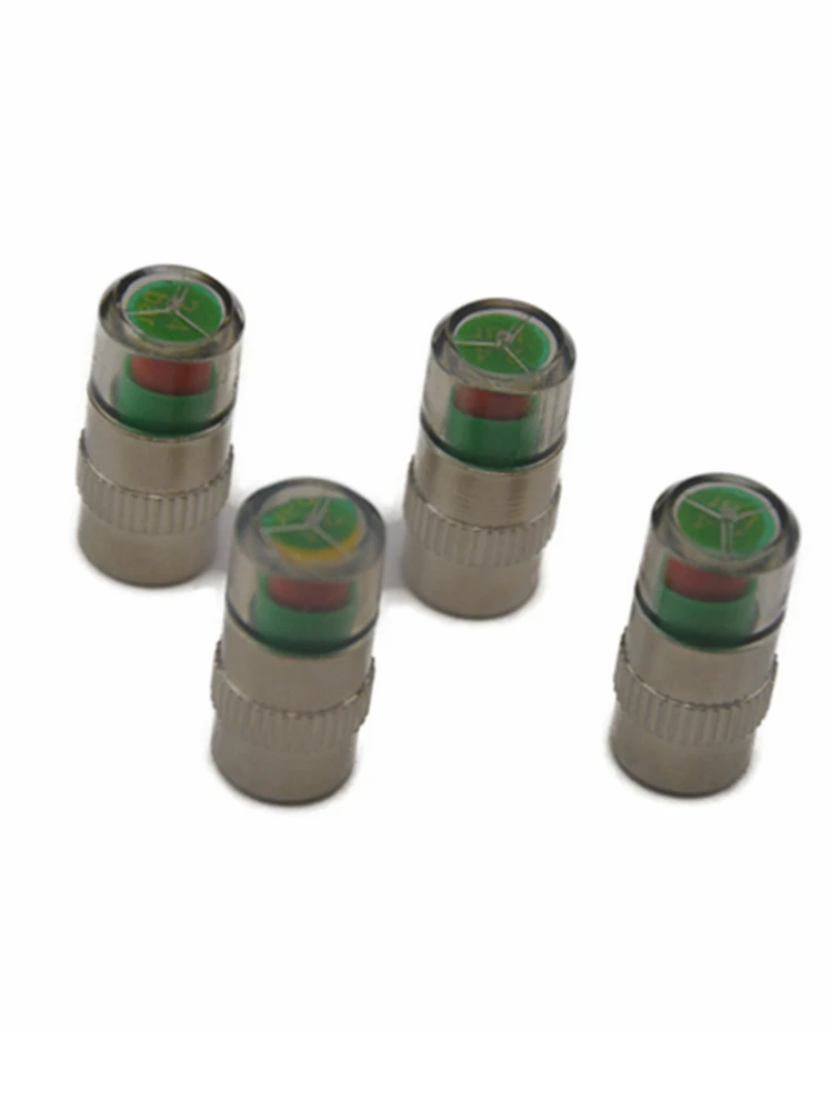 Car Tire Pressure Monitor Car Tire Pressure Sensor 4PCS Car Tire Pressure Monitor System Car Tire Pressure Sensor Alarm Auto Tyre Air Valve Cap Air Alert Sensor Universal