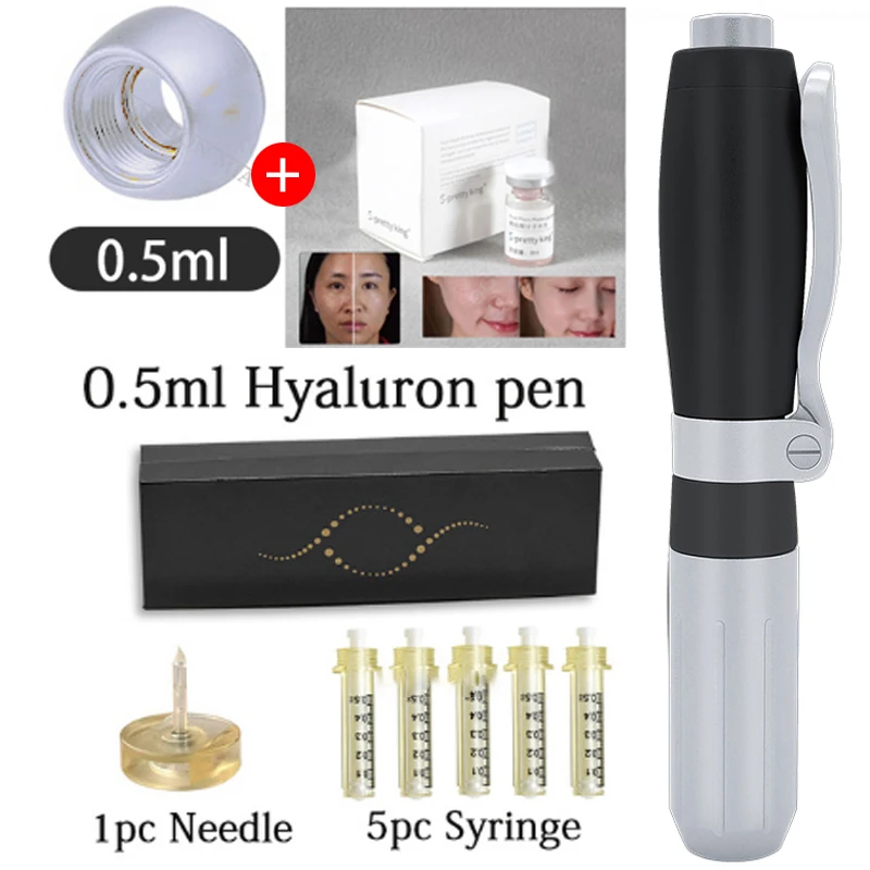 

hyaluron pen 0.5ml acid injection pen meso hyaluron pen Anti-wrinkle Lip Filling Adjustable Noninvasive Nebulizer hyaluronic Pen