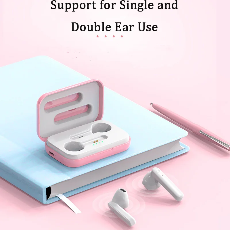 TATING NEW Bluetooth Earphone Wireless Earphones Touch Control Earbuds 3D Surround Sound Blutooth 5 0 HiFi earbuds