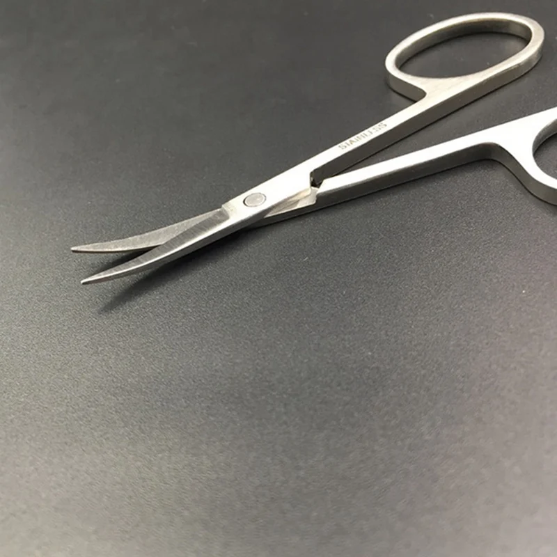 Professional Nail Scissor Manicure Tool For Nails Eyebrow Nose Eyelash Cuticle Scissors Curved Pedicure Scissors Oct eyebrow scissors stainless steel scissors manicure scissors beauty scissors