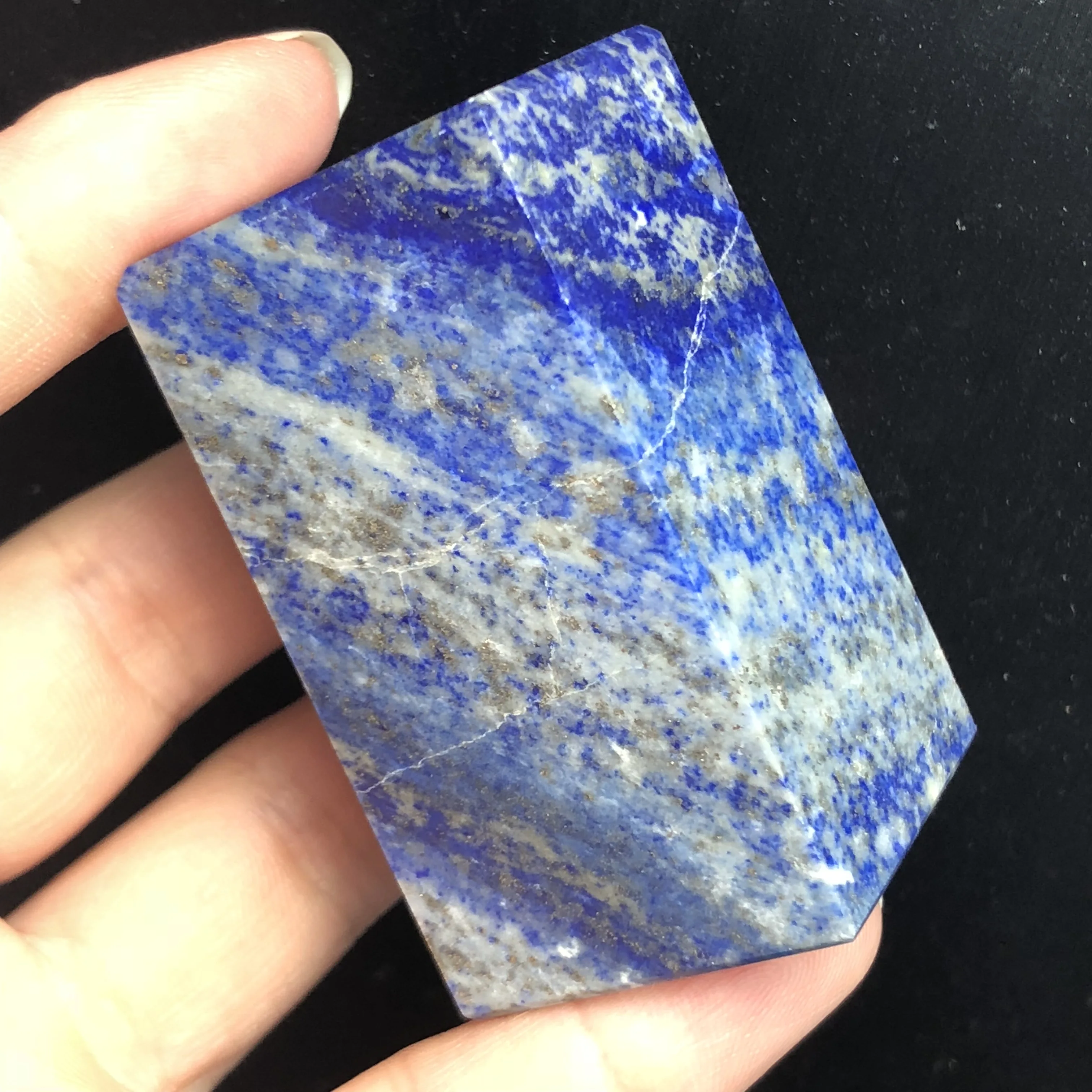 Прямоугольный блок натурального LAPIS Lazuli, можно резные украшения для дома