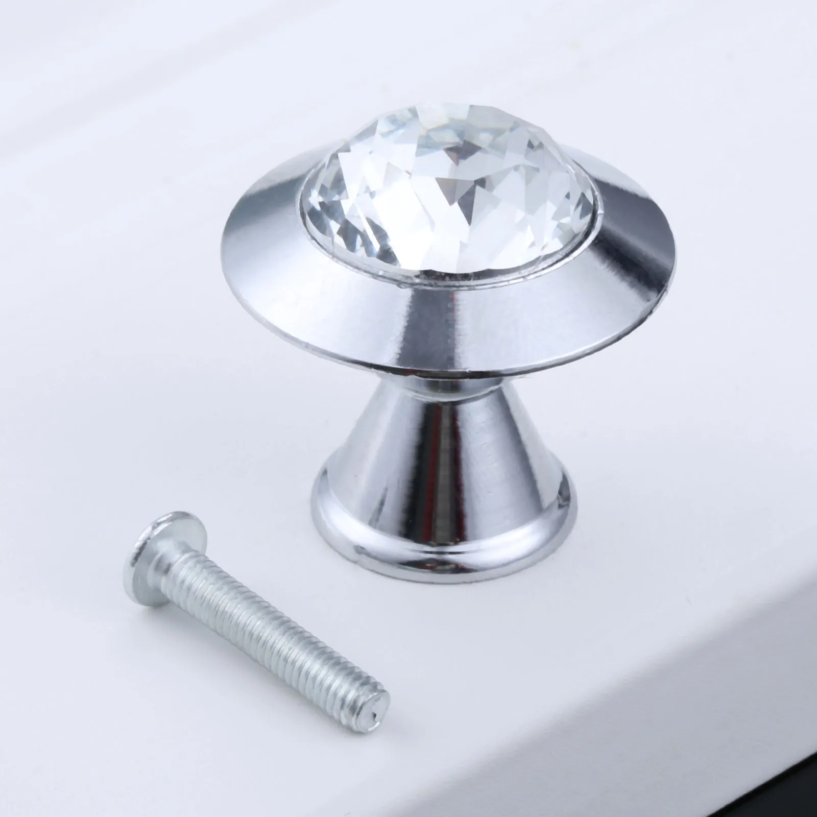 Clear Diamond Crystal Glass Knobs Furniture Handles Knob And Handles Kitchen Drawer