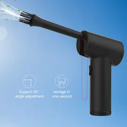 Plumeau à Air électrique sans fil, nettoyage de clavier d'ordinateur, plumeau portable Rechargeable pour ordinateur 
