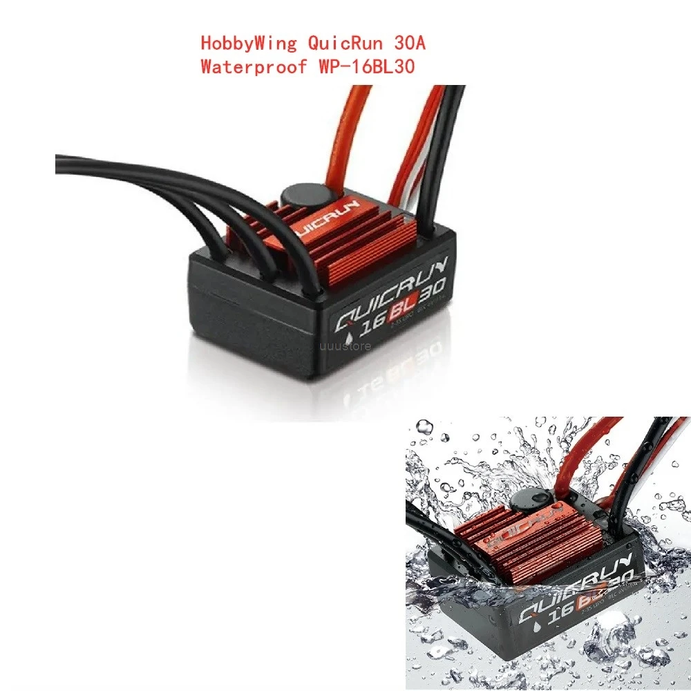 

Оригинальный Бесщеточный Регулятор Скорости Hobbywing quirun 16BL30 30A BEC для 1/16 внедорожника/багги/монстра радиоуправляемого автомобиля