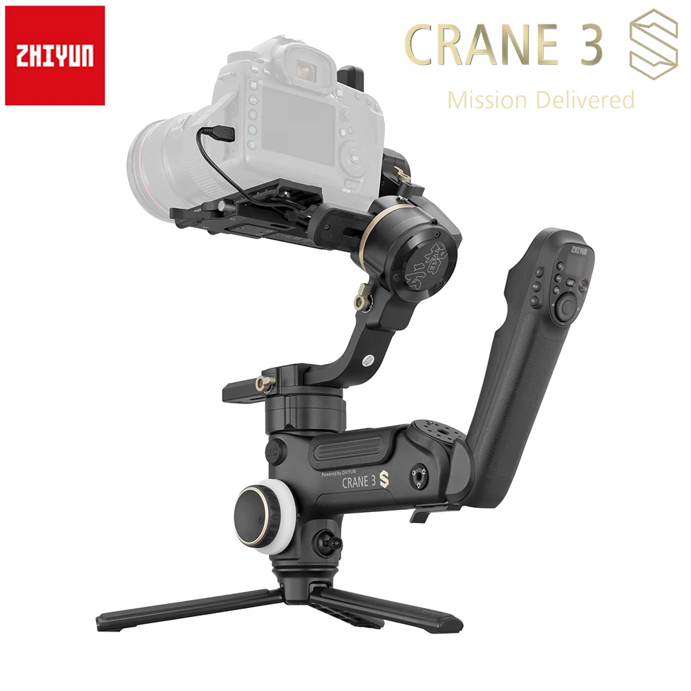 Zhiyun Crane 3S 3S-E 3S-Pro 3-Axis Handheld Image Transmission Gimbal Stabilizer 6.5Kg Maxload for Video DSLR Mirrorless Cameras