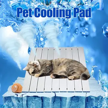 

Pets Cooling Pad Pure Aluminum Folding Anti-slip Anti-scratch Cooling Mat Home Decoration Accessories