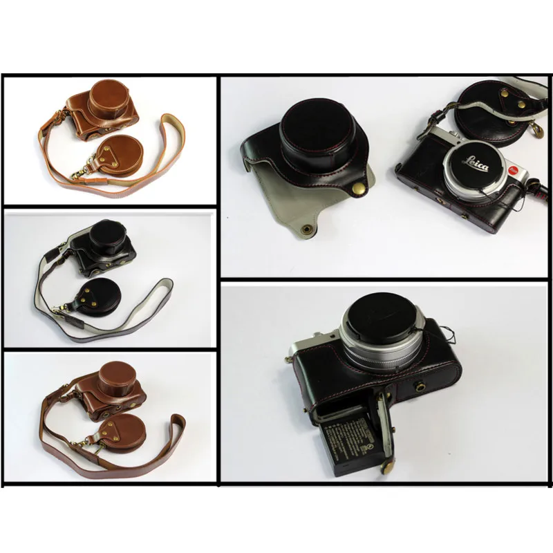 Новый роскошный чехол из искусственной кожи для камеры защитный корпус Leica