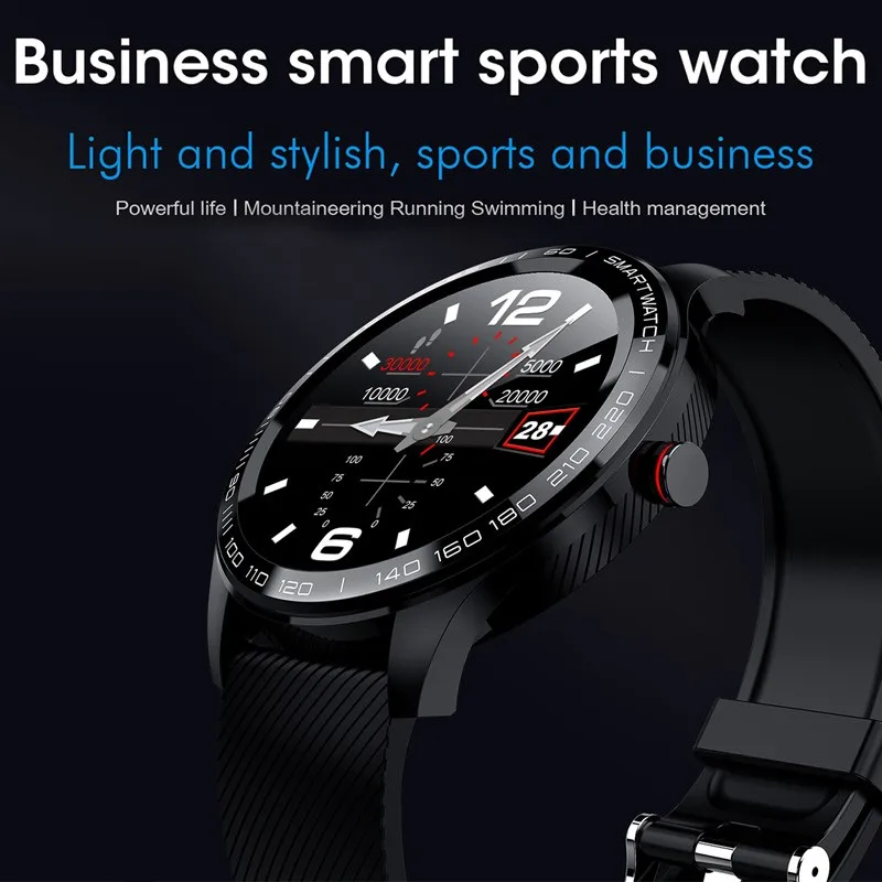 Fashion IP68 Smart Watch L9 ECG PPG Heart Rate Blood Pressure Monitor Pedometer Sports Health Smart watch for IOS Android