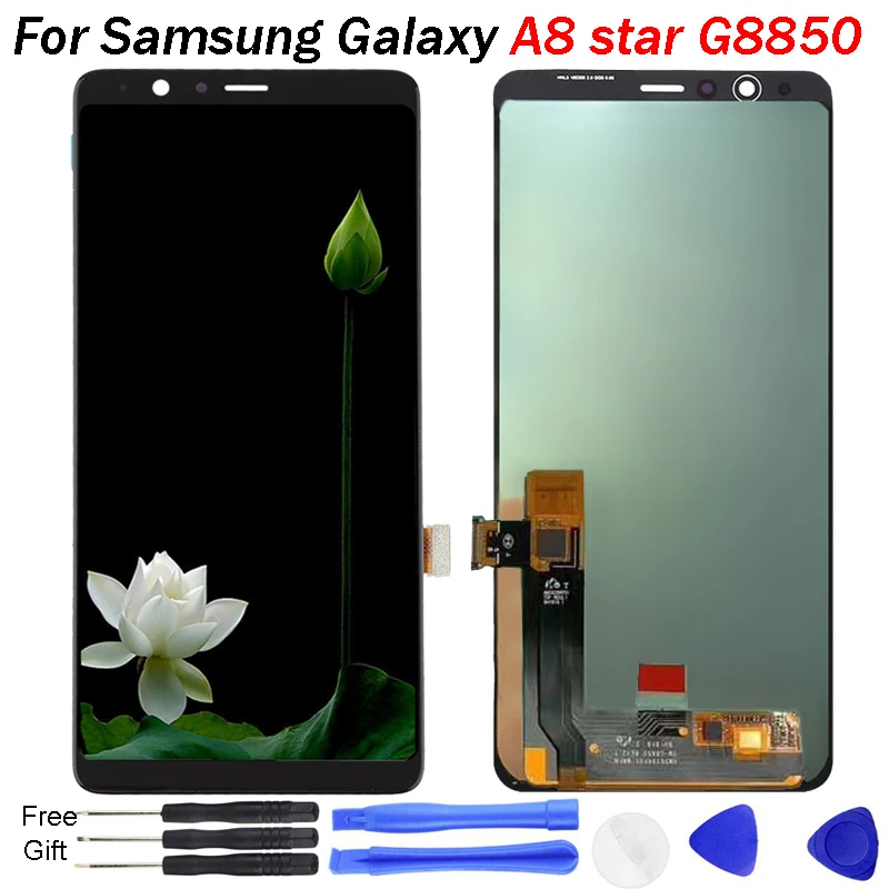 

Oled For SAMSUNG GALAXY A8 Star Display LCD Touch Screen Tested Digitizer Assembly For SAMSUNG G8850 LCD Display