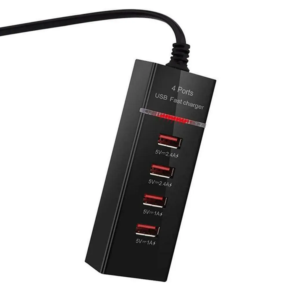 Мульти 4 порта USB зарядное устройство для мобильного телефона 5V 3A Быстрая зарядка