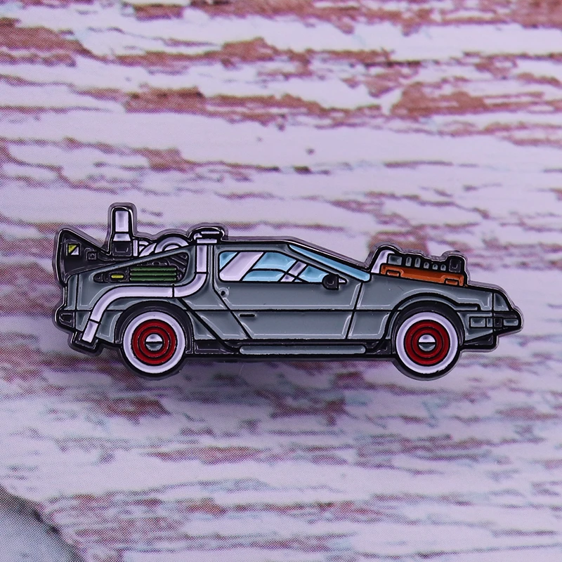 Брошь Назад в будущее Delorean аксессуар для фанатов путешествий с временным