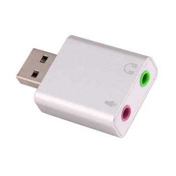 

Hot External Sound Card USB To Jack 3.5mm Headphone Adapter Audio Mic Sound Card For WinXP/7/8/10 Chrome os Headsets