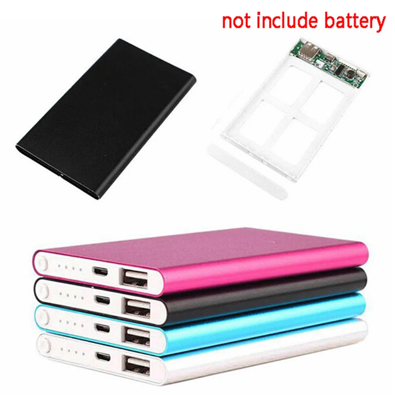10000mAh Aluminum Power Bank Case Kit 3x18650 Battery Charger DIY Box for Phones