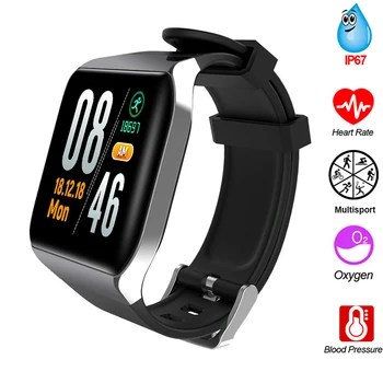 

Smart Bracelet KY117 Full Touch Color Screen Heart Rate Blood Pressure Monitoring Multi-sports Mode Waterproof Watch Wristband