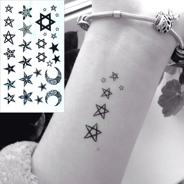 Waterproof Temporary Tattoo Sticker of body Love wave tattoo small size tatto stickers flash tatoo fake tattoos for girl women | Красота и