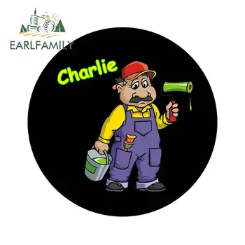

EARLFAMILY 13cm x 13cm for Painter & Decorator Novelty Fun Personalised Fridge Motorcycle Car Stickers Waterproof Graphics