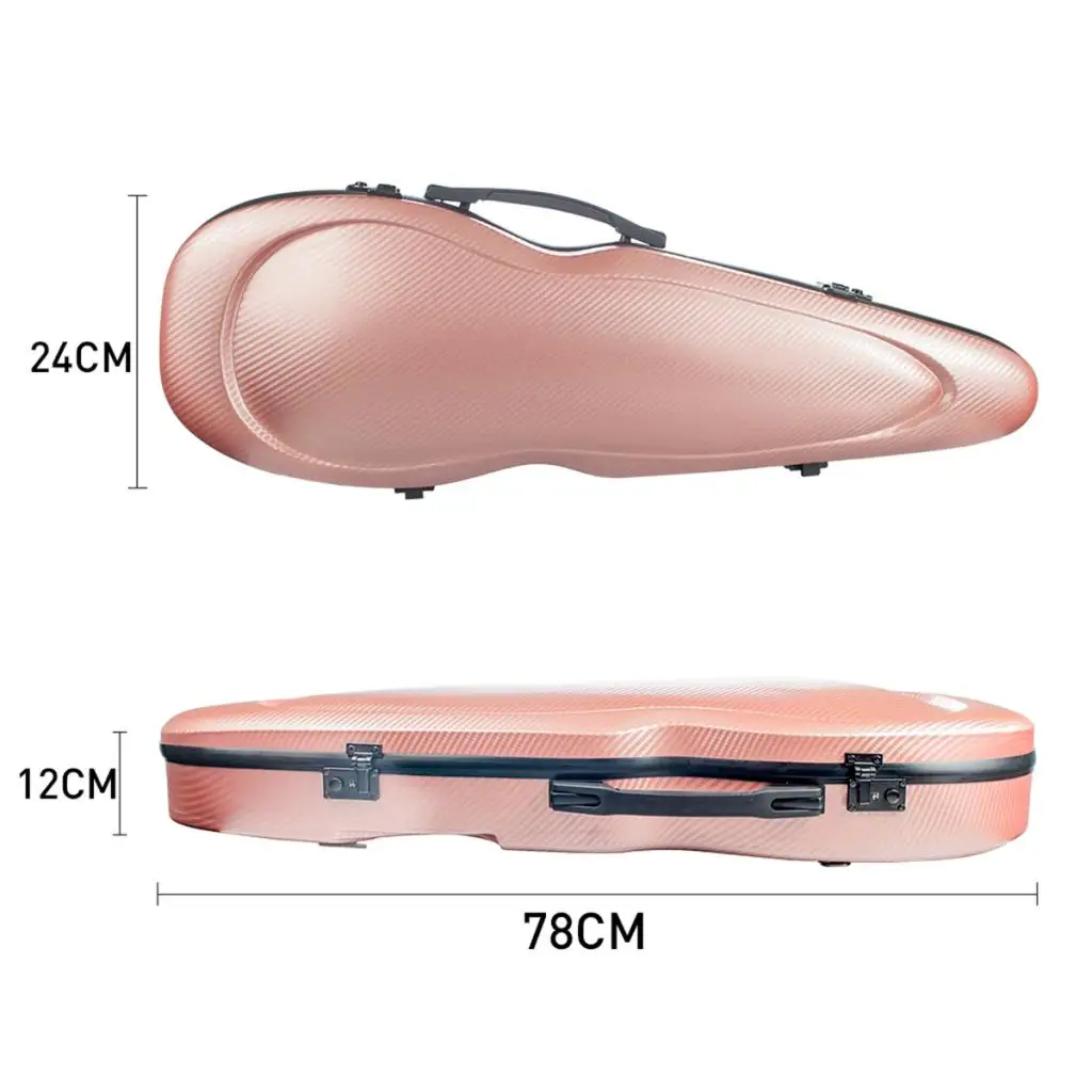 Carbon Fiber Violin Case Violin Backpack Violin Hard-Shell Rose Gold Violin Parts Accessories Fittings for 4/4 Violins Carbon Fiber Violin Case Violin Backpack Violin Hard-Shell Rose Gold Violin Parts Accessories Fittings for 4/4 Violins